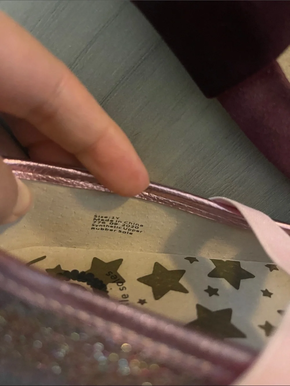 Livie & Luca Girls' Pink Glitter Cross-Strap Mary Janes